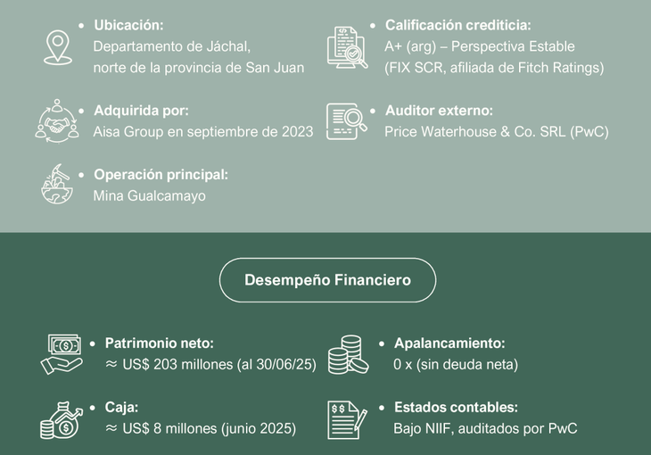 mina gualcamayo datos grafico
